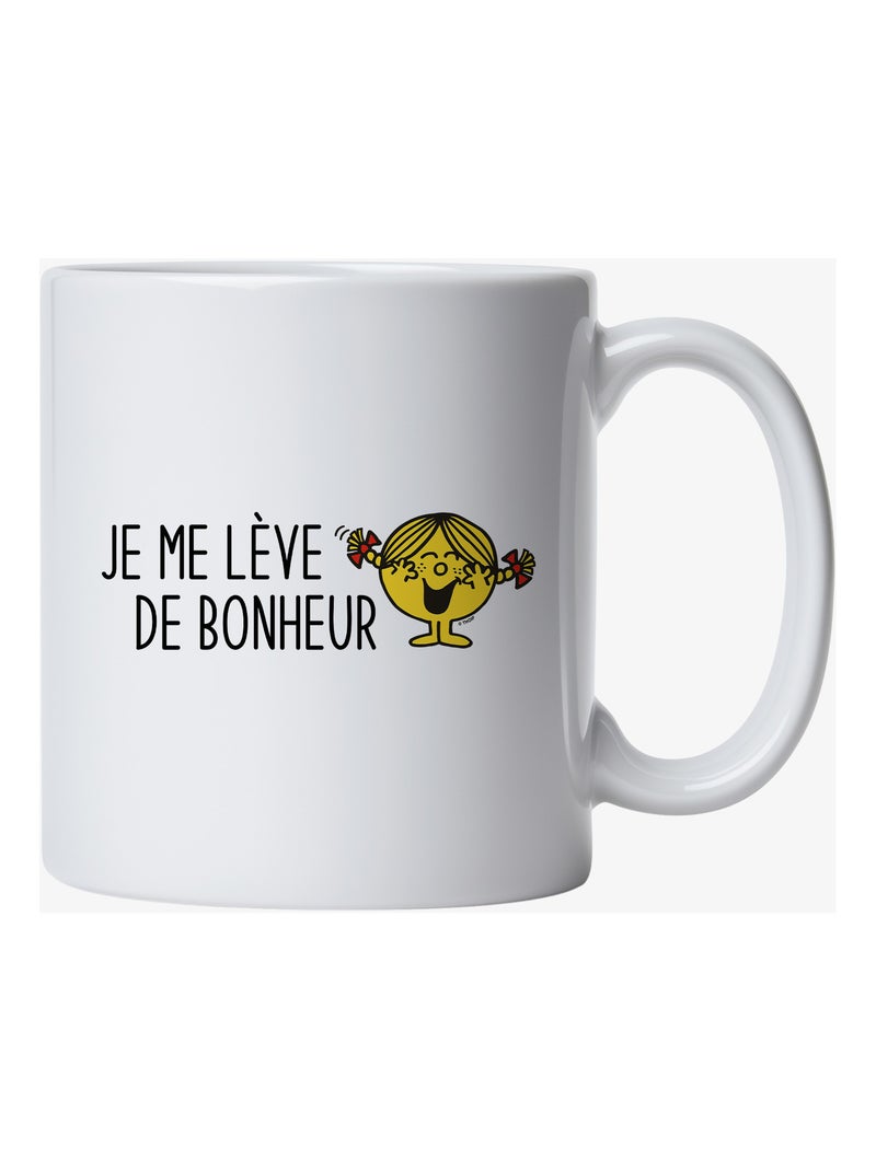 Mok JE ME LEVE DE BONHEUR Wit - Kiabi