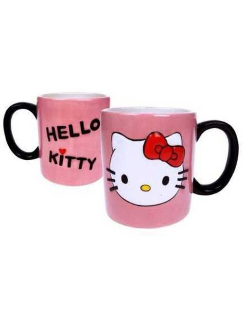 Mok koffie 'Hello Kitty' roze en keramiek met jaar e zwart mate - Kiabi Mok koffie 'Hello Kitty' roze en keramiek met jaar e zwart mate - Kiabi