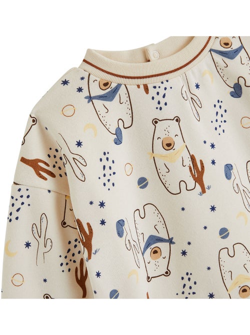 Moka baby set: sweatshirt en fleecebroek - Kiabi Moka baby set: sweatshirt en fleecebroek - Kiabi