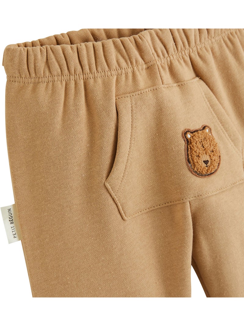 Moka baby set: sweatshirt en fleecebroek Bruin - Kiabi