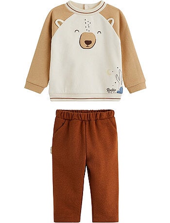 Moka baby set: sweatshirt en fleecebroek