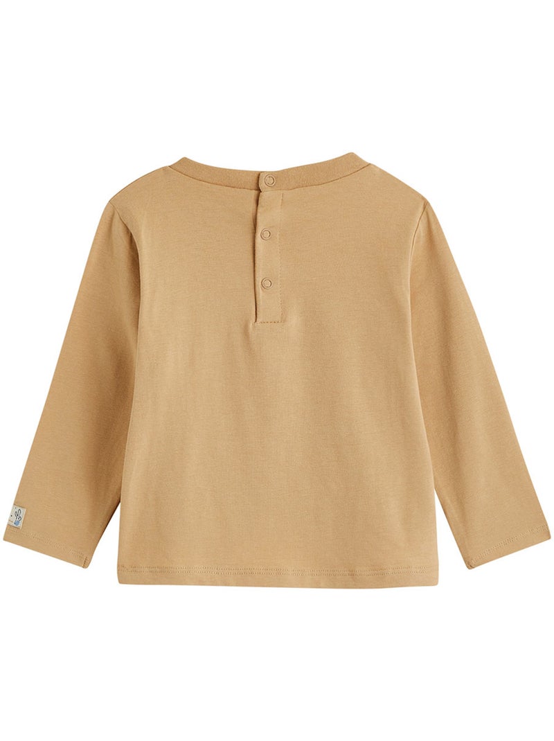 Moka fleece babyoveralls en t-shirtset Ecru - Kiabi