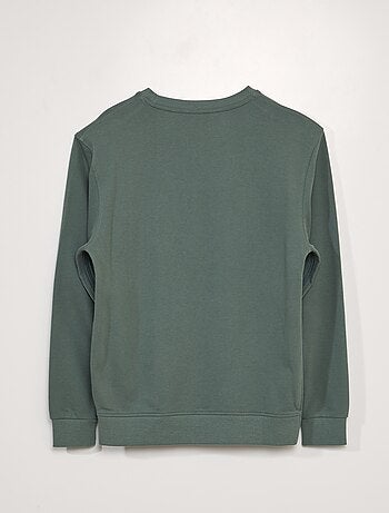 Sweater van joggingstof met print - So Easy