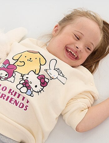 Molton sweater 'Hello Kitty' - gemakkelijk aan te trekken collectie