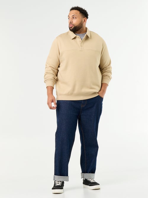 Molton sweater met polokraag - Kiabi Molton sweater met polokraag - Kiabi