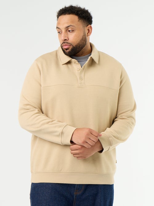 Molton sweater met polokraag - Kiabi Molton sweater met polokraag - Kiabi