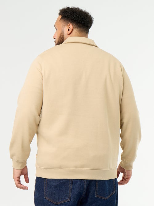 Molton sweater met polokraag - Kiabi Molton sweater met polokraag - Kiabi