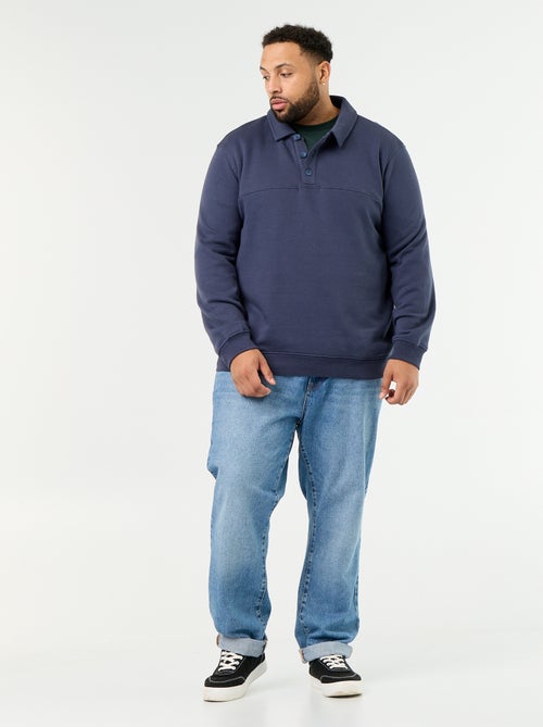 Molton sweater met polokraag - Kiabi Molton sweater met polokraag - Kiabi