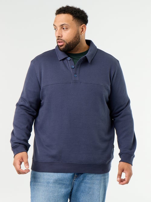 Molton sweater met polokraag - Kiabi Molton sweater met polokraag - Kiabi