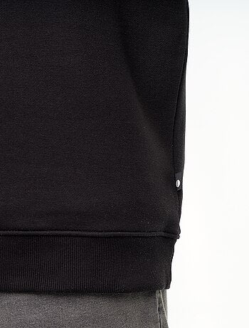 Molton sweater met polokraag