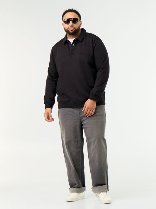 Molton sweater met polokraag - Kiabi Molton sweater met polokraag - Kiabi