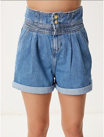 Mom-denimshort met hoge taille istanbul