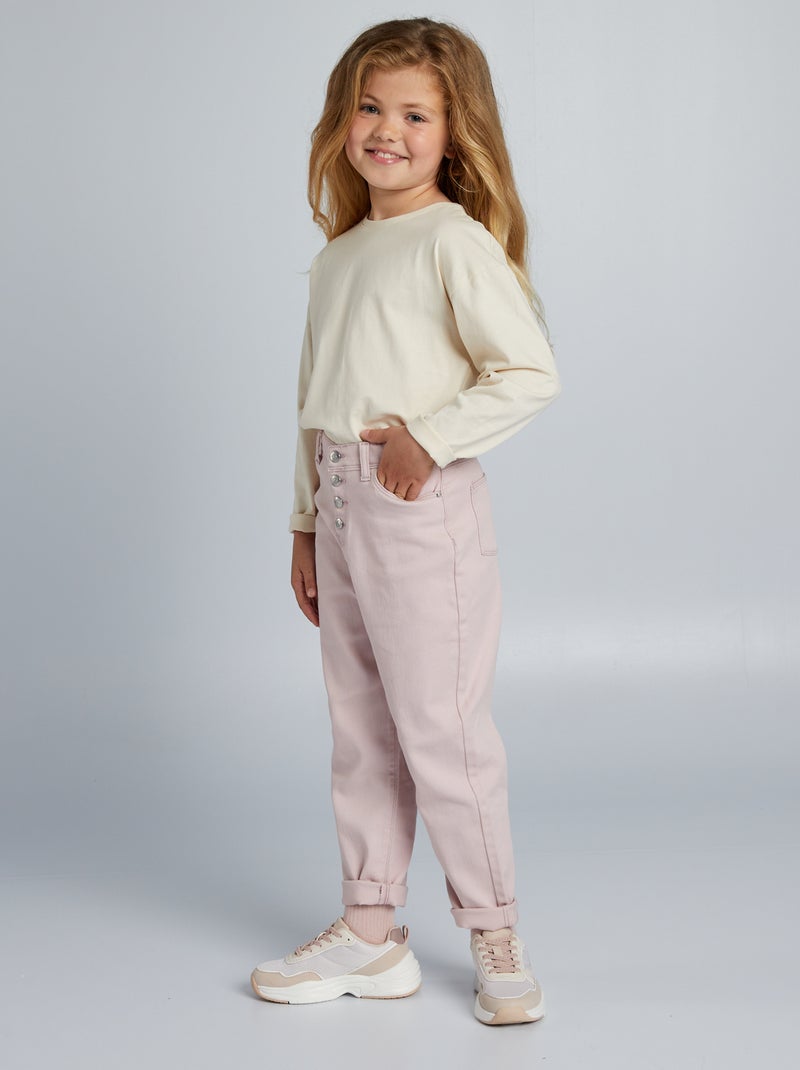 Mom-fit jeans - Comfortabel model PAARS - Kiabi