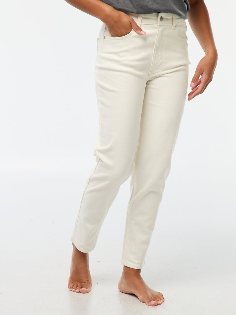 Mom-fit jeans - L28 Wit - Kiabi