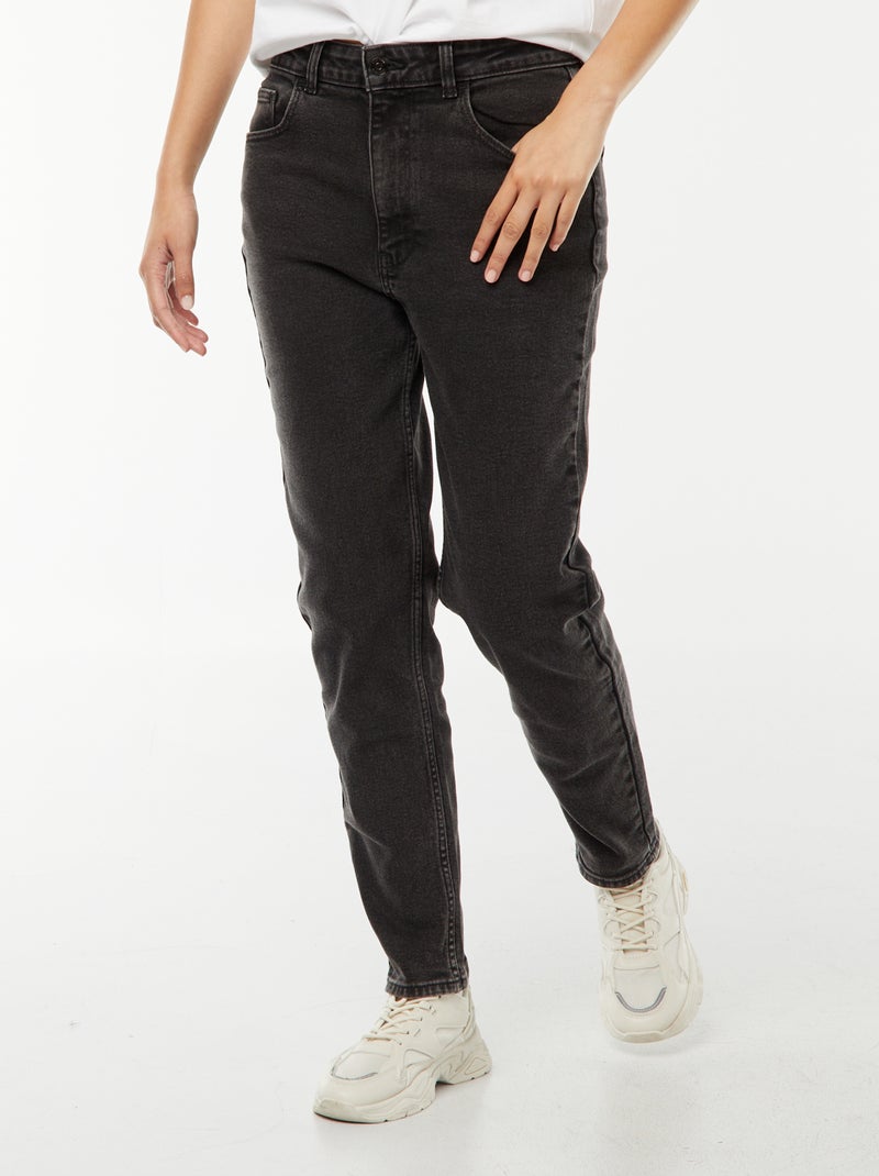 Mom-fit jeans - L28 Zwart - Kiabi
