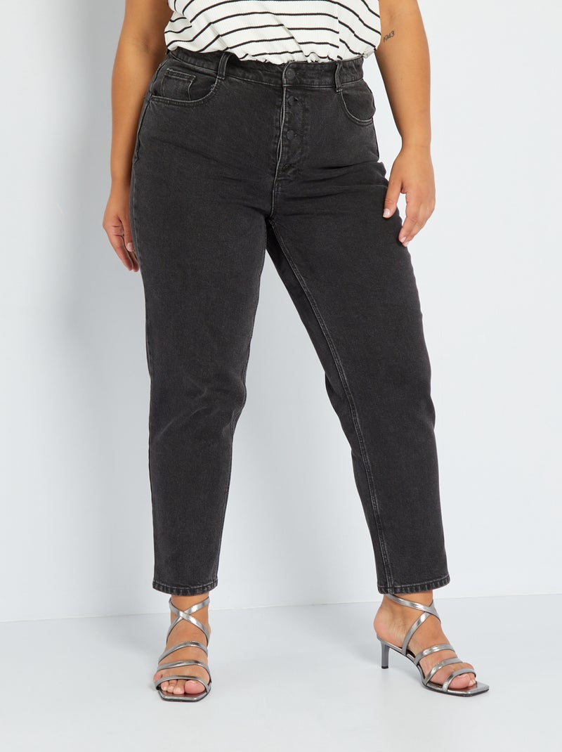 Mom-fit jeans - L30 ZWART - Kiabi