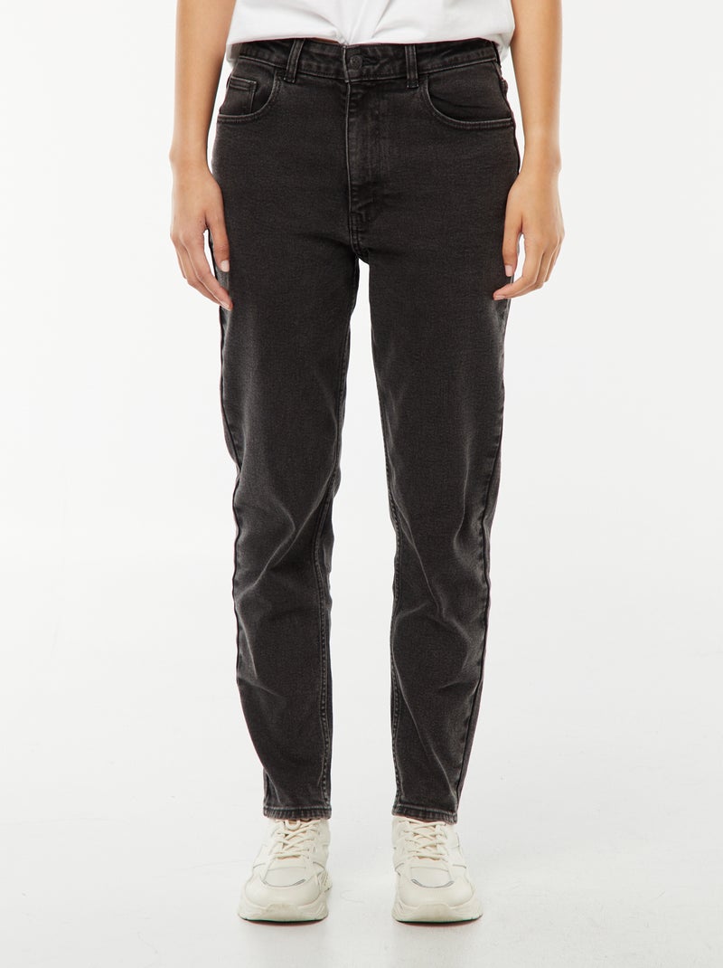 Mom-fit jeans - L30 Zwart - Kiabi