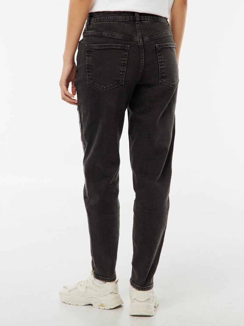 Mom-fit jeans - L30 Zwart - Kiabi