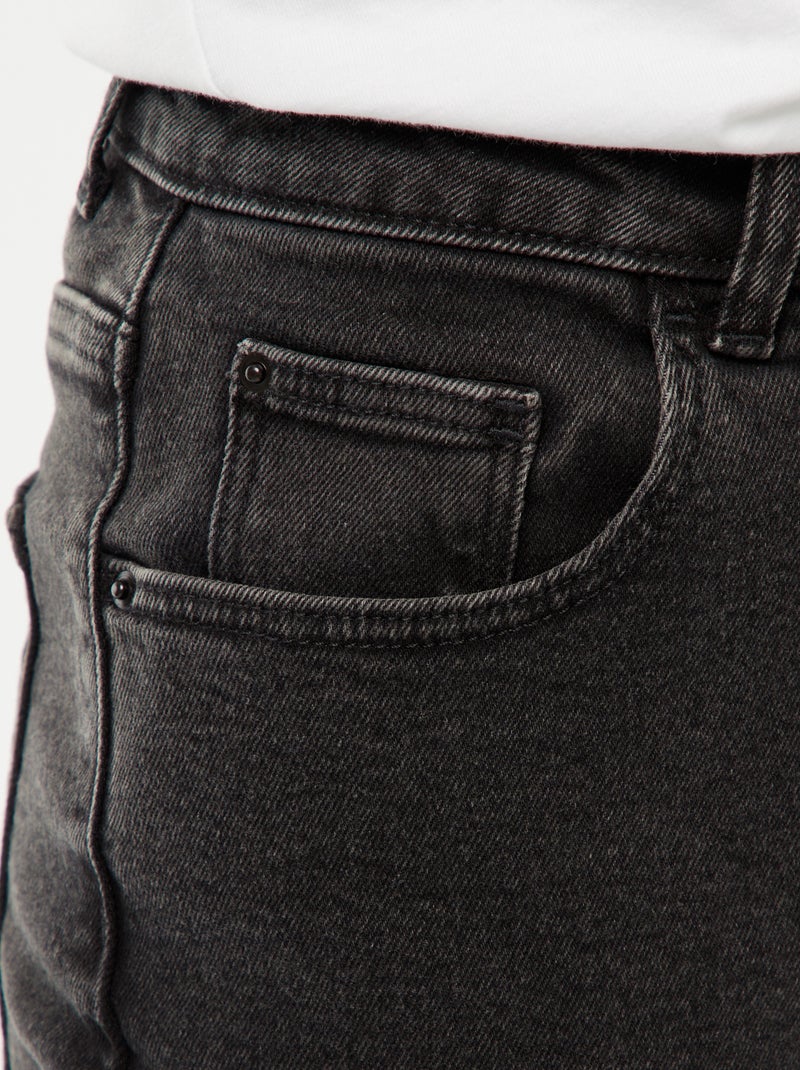 Mom-fit jeans - L30 Zwart - Kiabi