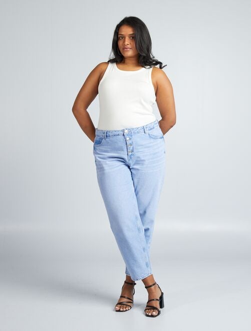 Mom-fit jeans met hoge taille - Kiabi