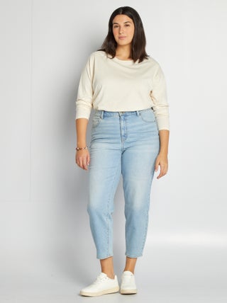 Mom-fit jeans met hoge taille