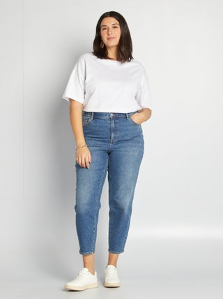 Mom-fit jeans met hoge taille