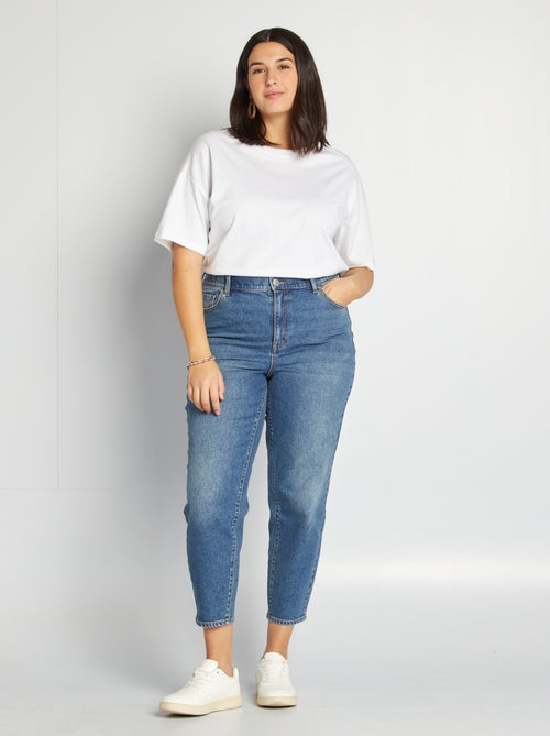 Mom-fit jeans met hoge taille - Kiabi