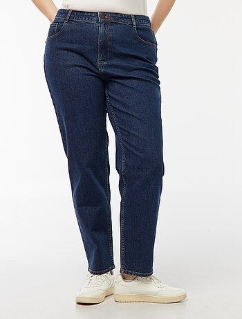 Mom-fit jeans met hoge taille en 5 zakken - L32
