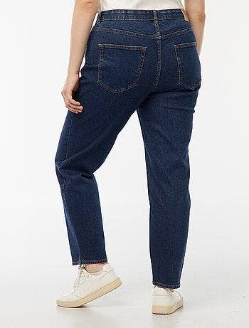 Mom-fit jeans met hoge taille en 5 zakken - L32