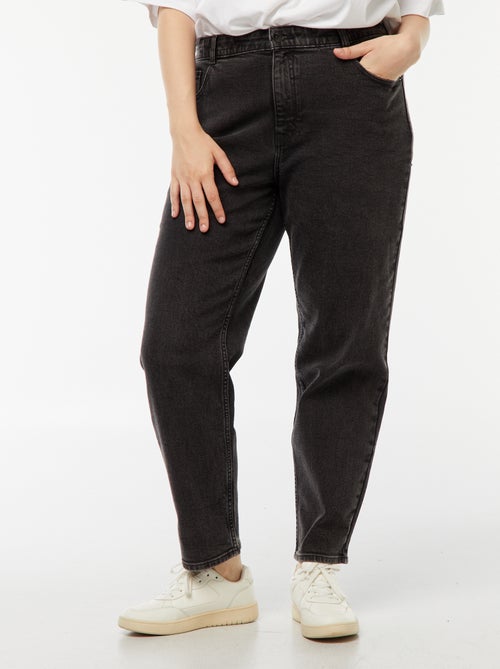 Mom-fit jeans met hoge taille en 5 zakken - L32 - Kiabi