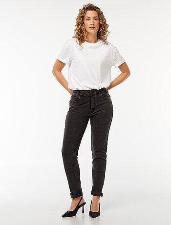 Mom-fit jeans met vijf zakken L34