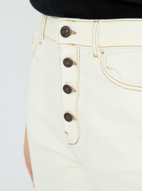 Mom-fit jeans met zeer hoge taille - L32 - Kiabi