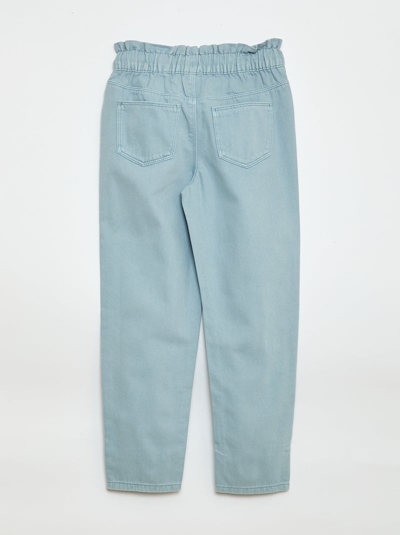 Mom-fit spijkerbroek met motiefje Blauw - Kiabi