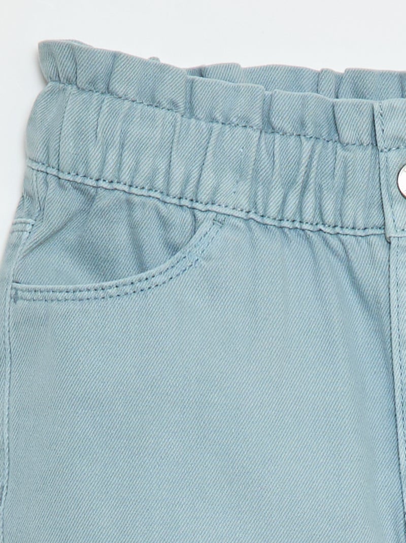 Mom-fit spijkerbroek met motiefje Blauw - Kiabi