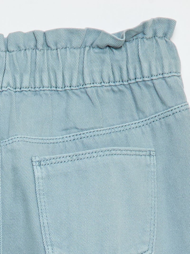 Mom-fit spijkerbroek met motiefje Blauw - Kiabi