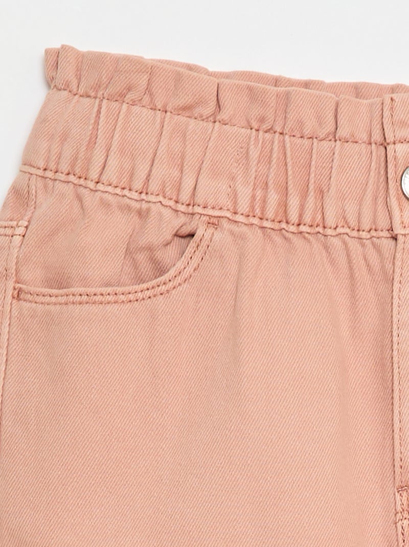 Mom-fit spijkerbroek met motiefje Rose - Kiabi
