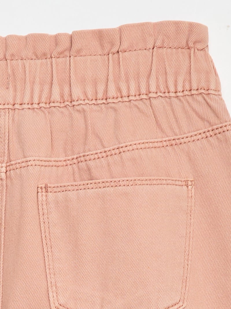 Mom-fit spijkerbroek met motiefje Rose - Kiabi