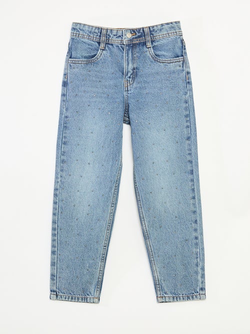 Mom fit spijkerbroek met stras - Kiabi