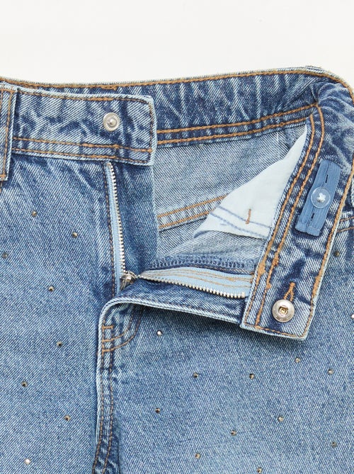 Mom fit spijkerbroek met stras - Kiabi