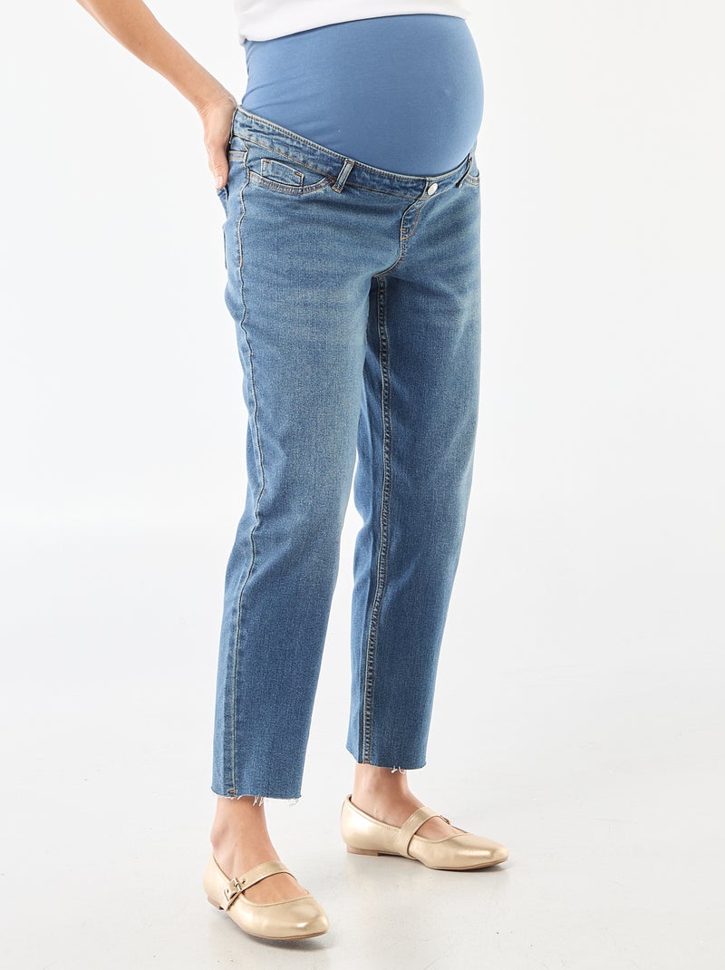 Mom fit zangerschapsjeans Blauw - Kiabi