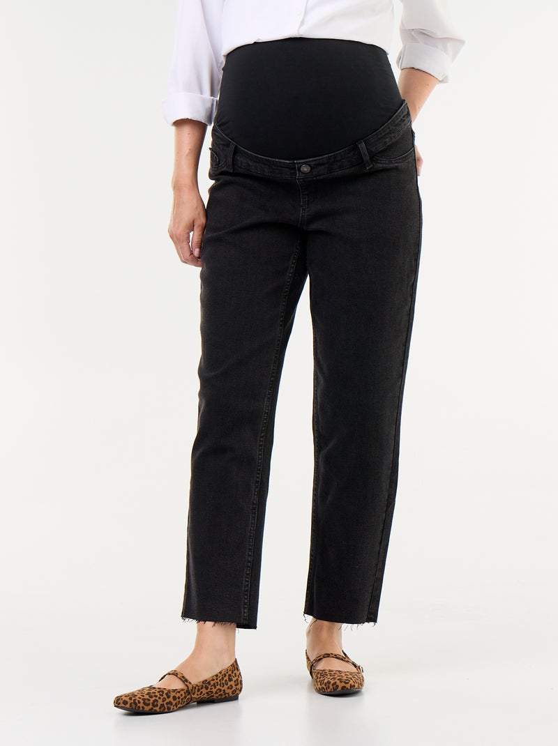 Mom fit zangerschapsjeans Zwart - Kiabi