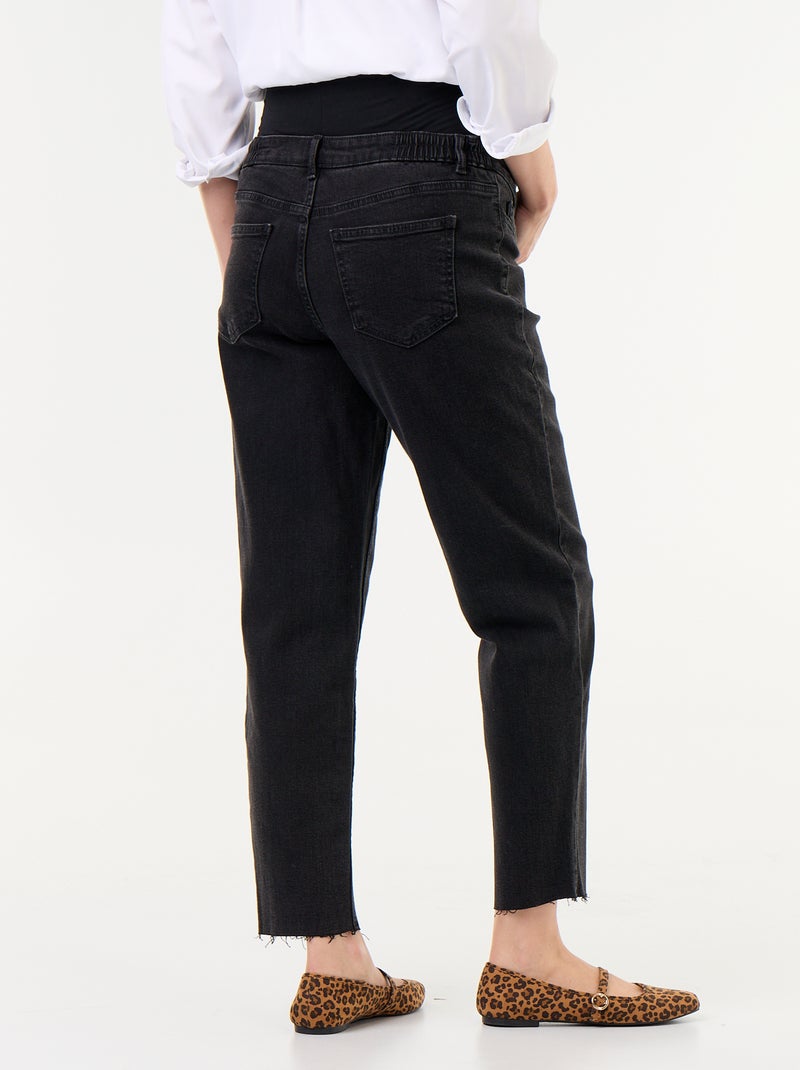 Mom fit zangerschapsjeans Zwart - Kiabi