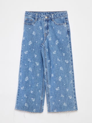 Mom jeans met bloemmotiefje