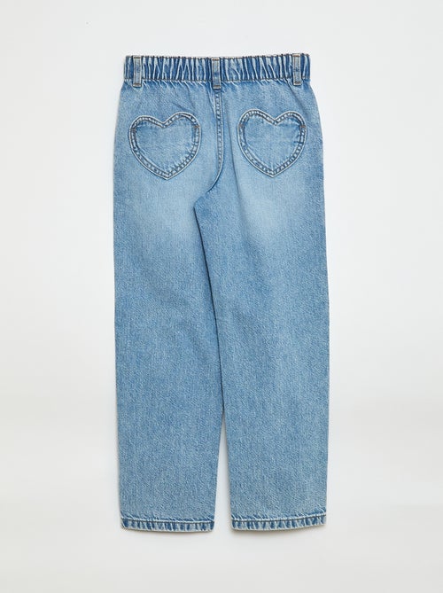 Mom jeans met hartvormige zakken - Kiabi