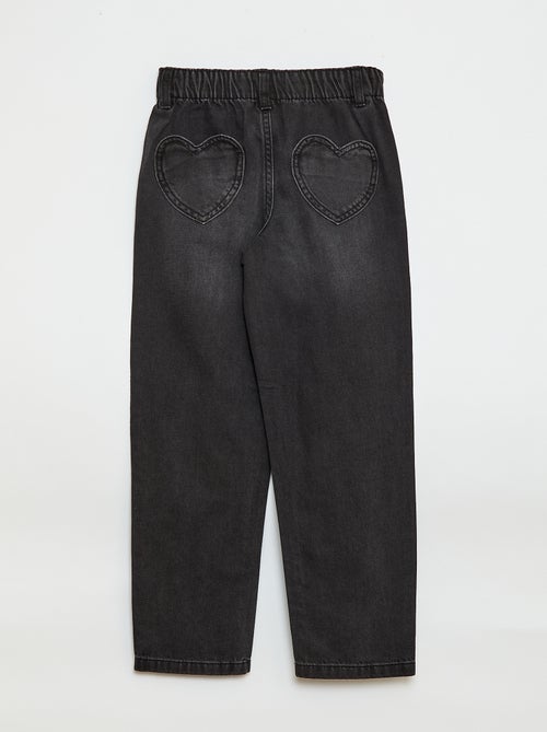 Mom jeans met hartvormige zakken - Kiabi