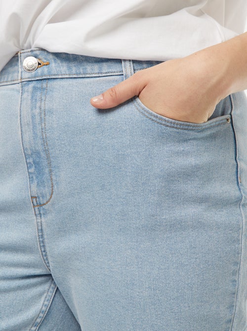 Mom jeans met hoge taille - L30 - Kiabi