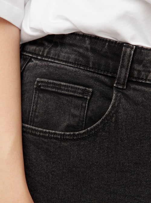 Mom jeans met hoge taille - L34 - Kiabi