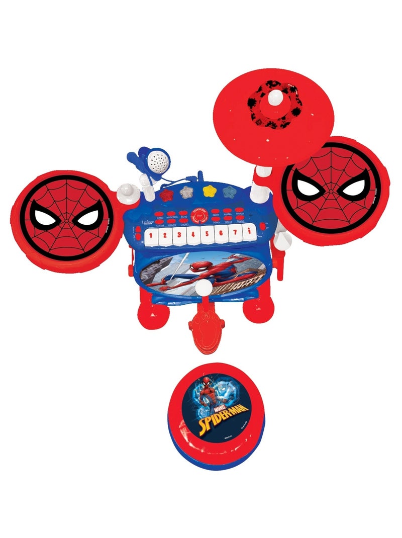 Mon rock band spiderman batterie lumineuse complète Rouge - Kiabi