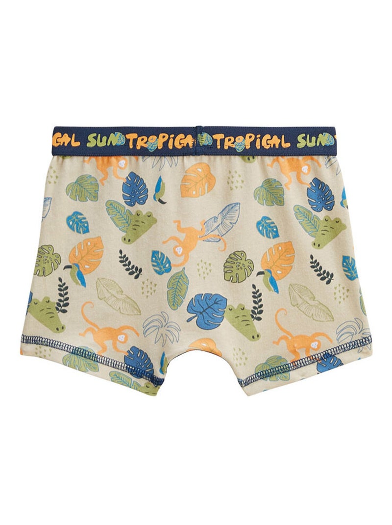 Monkey 2-pack boxershorts voor jongens Blauw - Kiabi