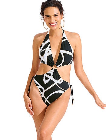 Monokini eendelig zwempak zonder beugel honolulu